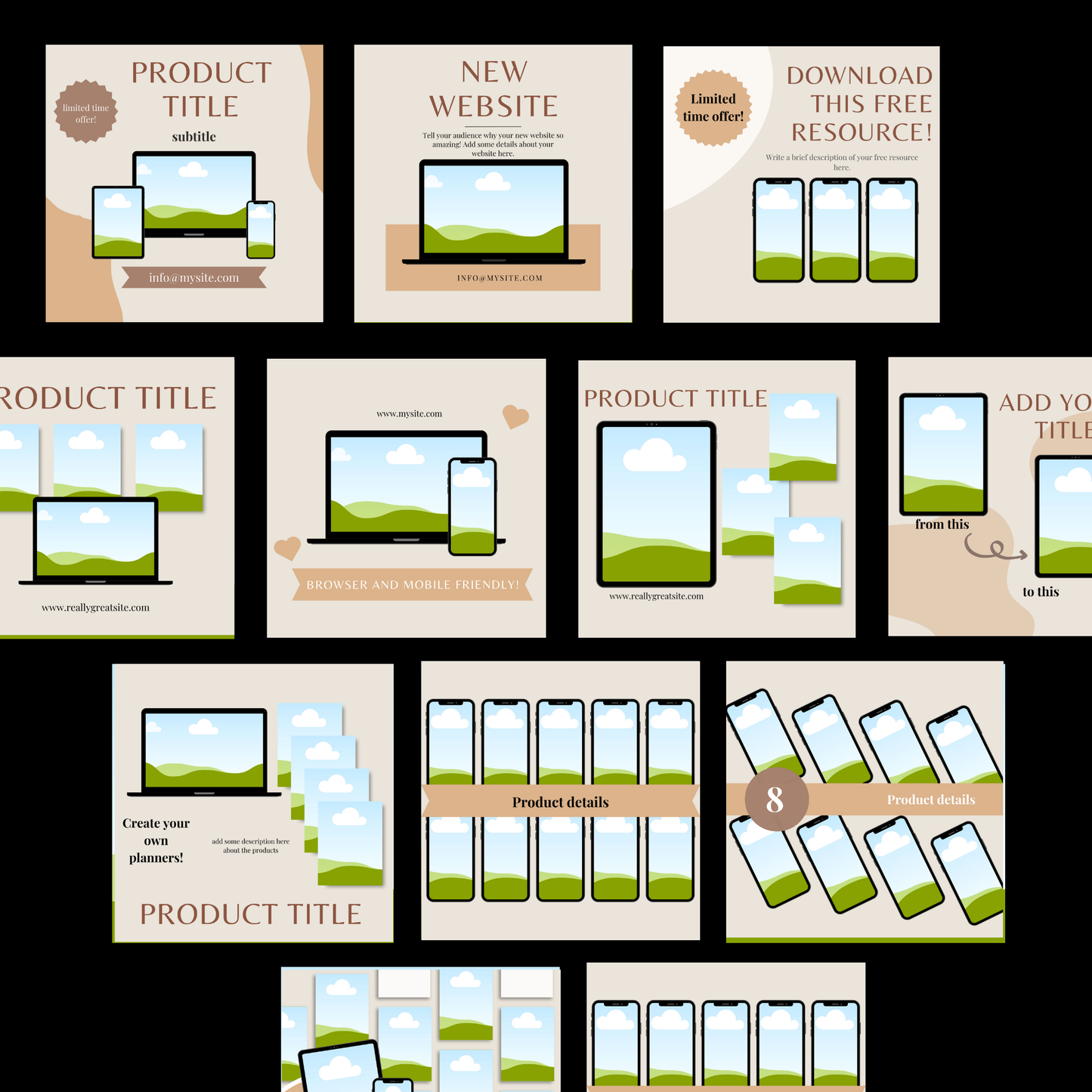 Master Resell Rights Digital Mockup Bundle